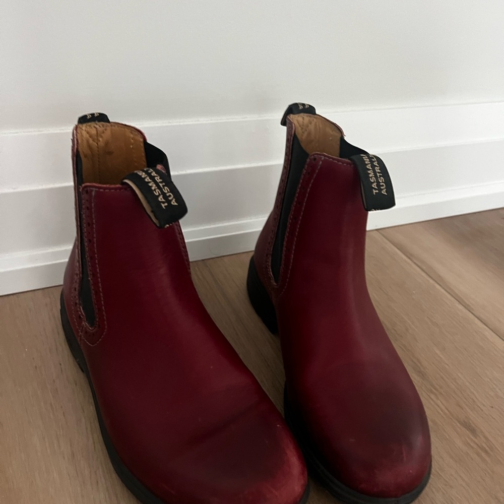 Blundstone Red Leather Boots